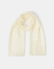 Lightweight Shimmer Scarf, Ivory (IVORY), large
