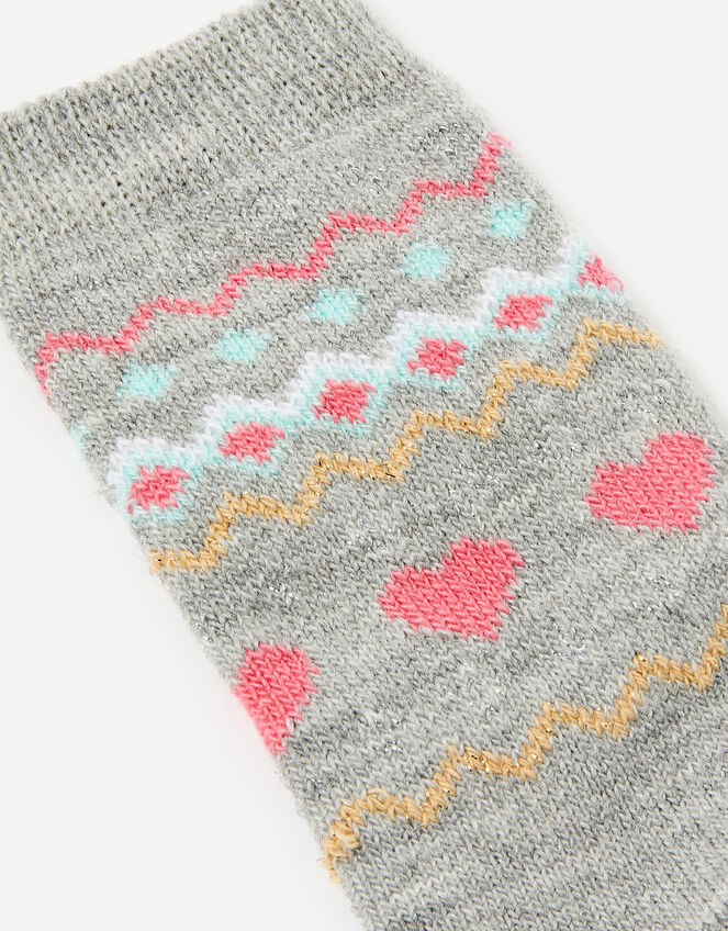 Fairisle Print Thermal Socks , , large
