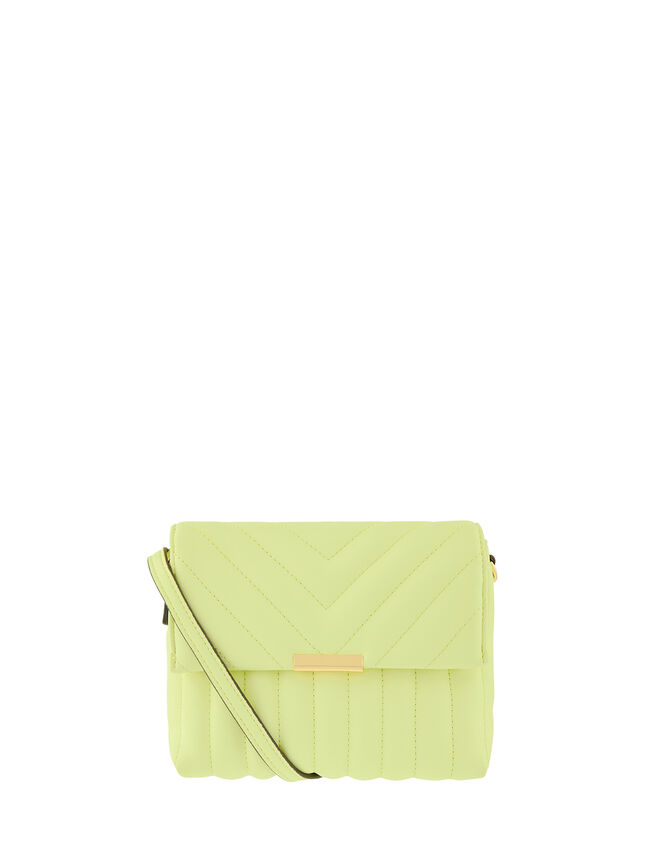 Chantelle Quilted Cross-Body Bag, Green (LIME), large