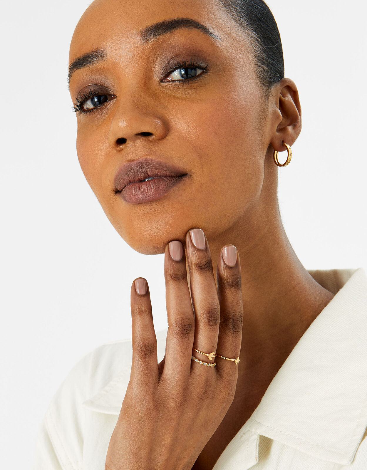Accessorize gold rings sale