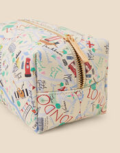 London Print Washbag, , large