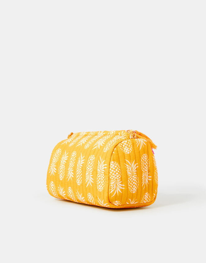 Quilted Pineapple Medium Make Up Bag, , large