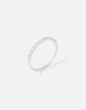Sterling Silver Crystal Eternity Ring, White (ST CRYSTAL), large