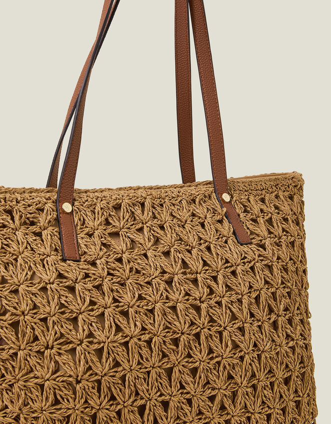 Raffia Tote Bag, , large