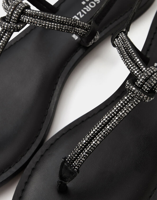 Diamant&eacute; Strappy Sandals, Pewter (PEWTER), large