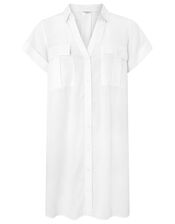 Beach Shirt Dress in LENZING™ ECOVERO™, White (WHITE), large