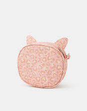 Girls Sequin Cat Crossbody Bag, , large