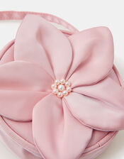 Girls Appliqué Flower Handbag, , large