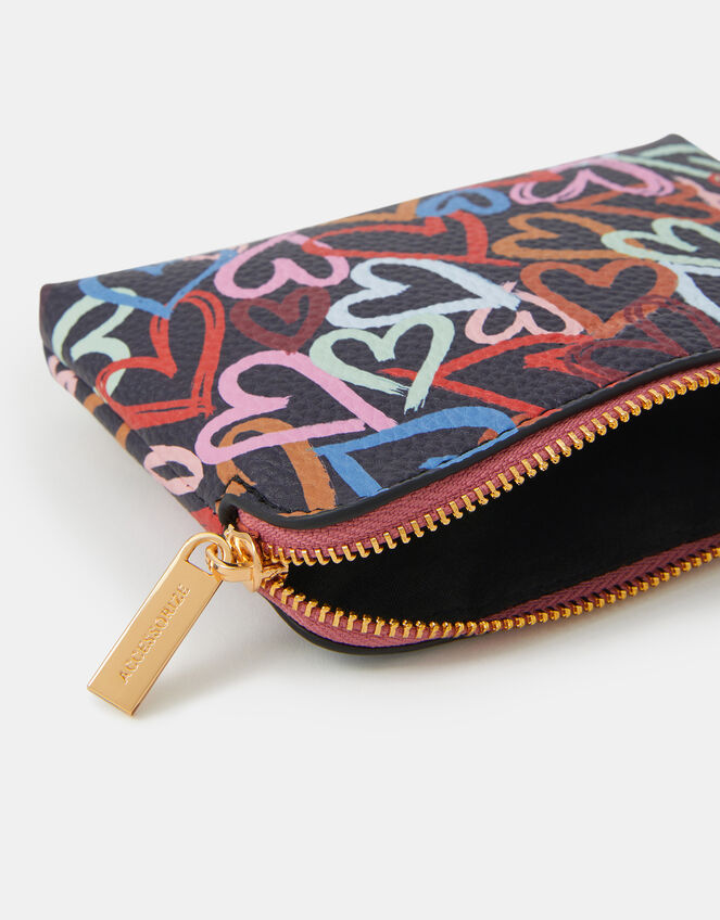 Heart Print Coin Purse, , large