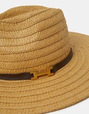 Woven Fedora Hat, , large