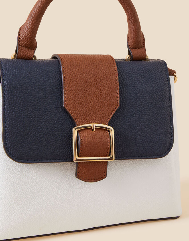 Colour Block Handheld Bag, , large