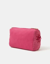 Floral Bead Embellished Shoulder Bag, , large