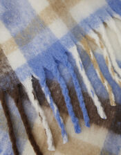 Super Soft Check Print Scarf, , large