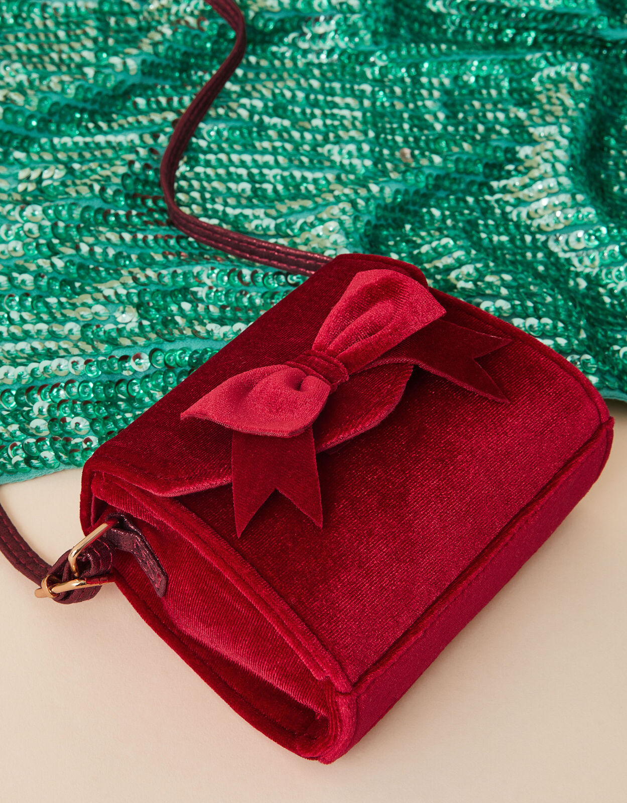 Accessorize red bag store