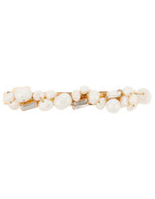 Freshwater Pearl and Sparkle Barrette Clip, , large
