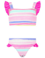 Seersucker Stripe Bikini Set, Multi (BRIGHTS-MULTI), large