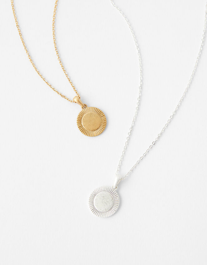Coin Pendant Necklace Set, , large