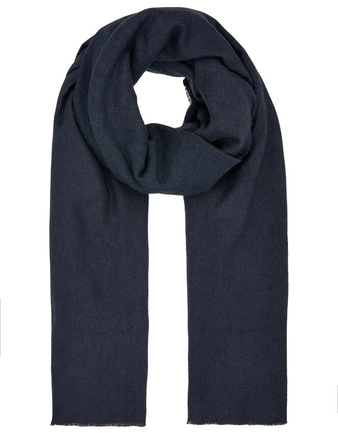 Wells Supersoft Blanket Scarf Navy, Blue (NAVY), large