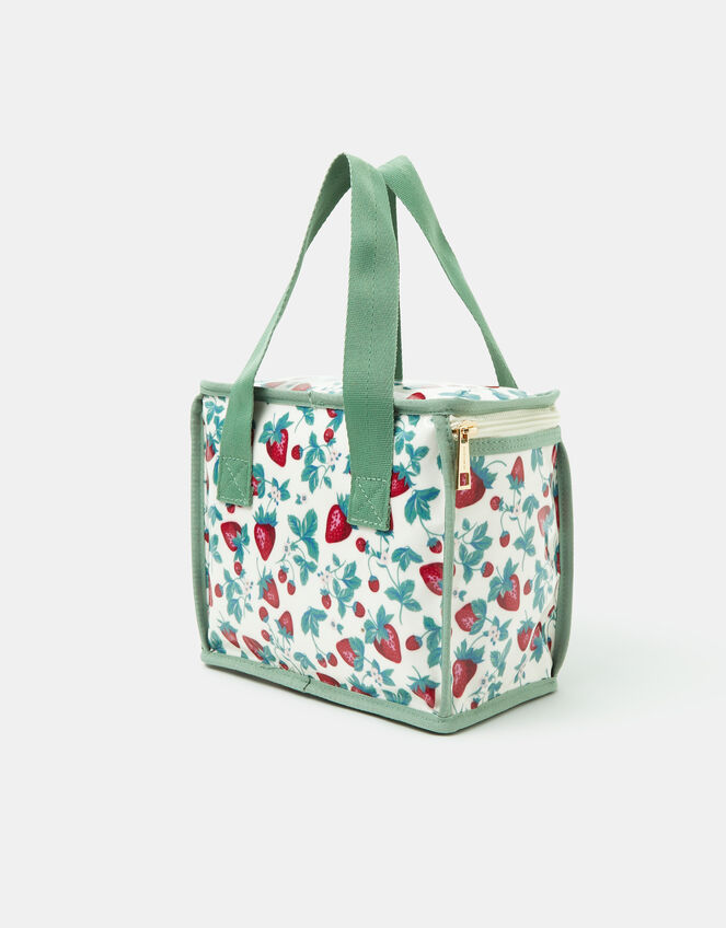 Strawberry Print Lunch Bag, , large