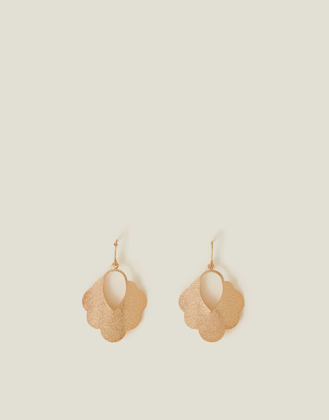 Textured Cloud Drop Earrings, , large