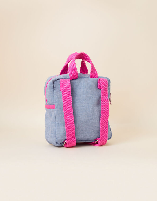 Kids Chambray Strawberry Backpack , , large