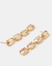 Gemstone Long Drop Earrings, , large