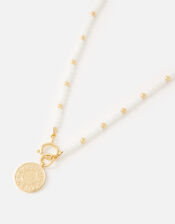 St Ives Kendra Beaded Coin Necklace, , large