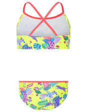Wild Jungle Printed Bikini Set with Recycled Polyester, Multi (BRIGHTS-MULTI), large