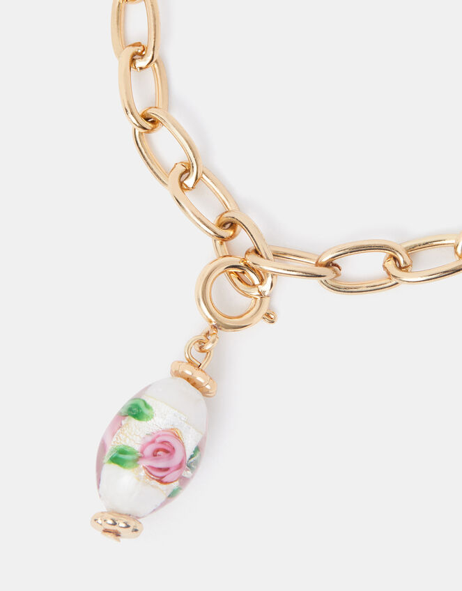 Floral Bead Jewellery Charm, , large