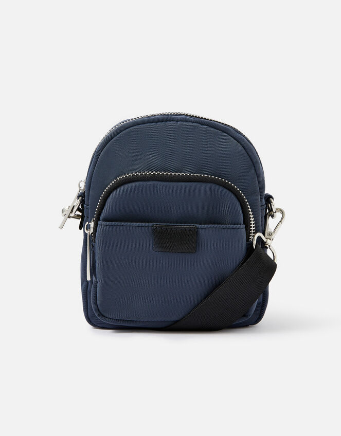 Maya Small Nylon Cross-Body Bag , Blue (BLUE), large