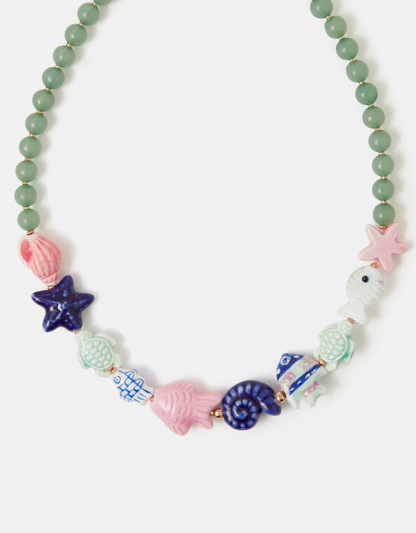 Ceramic Fish Bead Necklace, , large