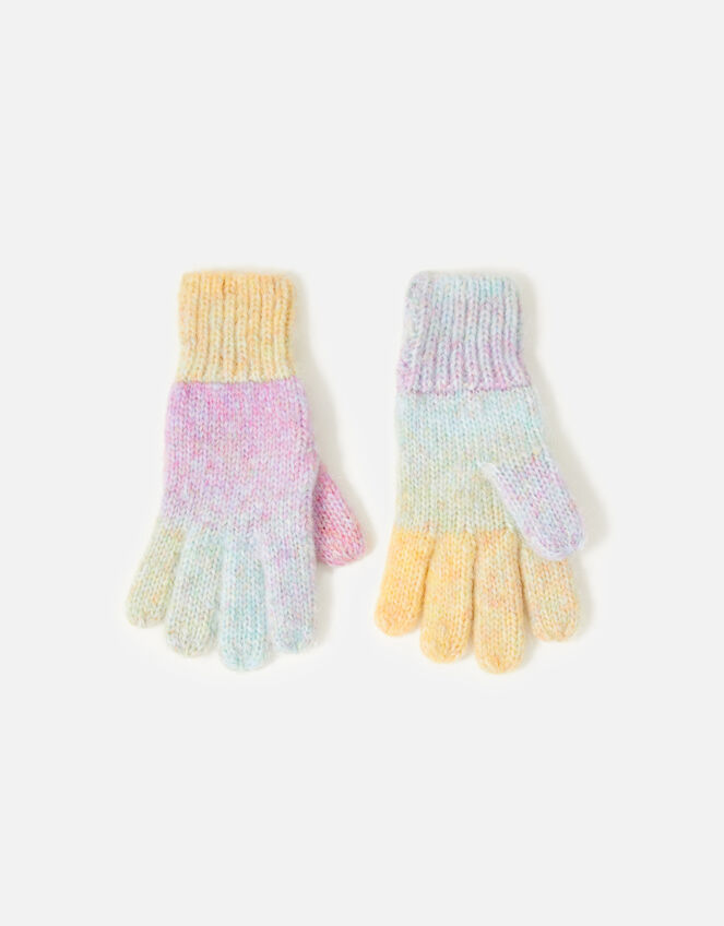 Girls Space Dye Gloves, Multi (BRIGHTS-MULTI), large