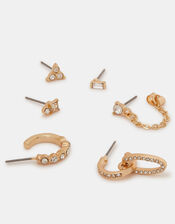 6-Pack Pavé Hoop & Stud Earrings, , large