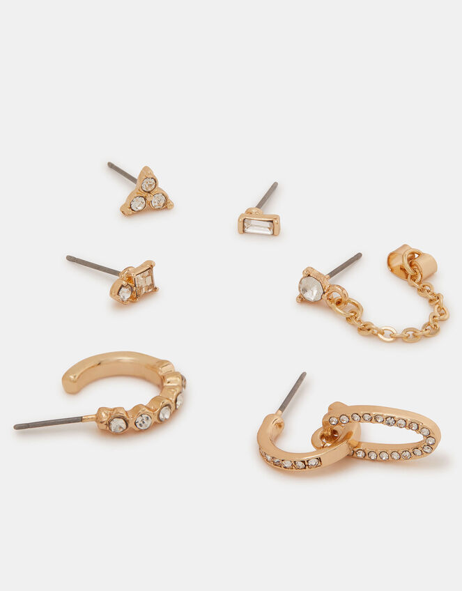 6-Pack Pavé Hoop & Stud Earrings, , large