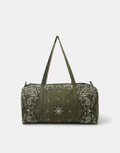 Quilted Paisley Weekend Bag, , large