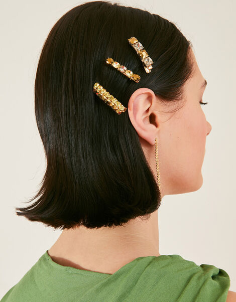 Gem Snap Clips Set of Three, , large