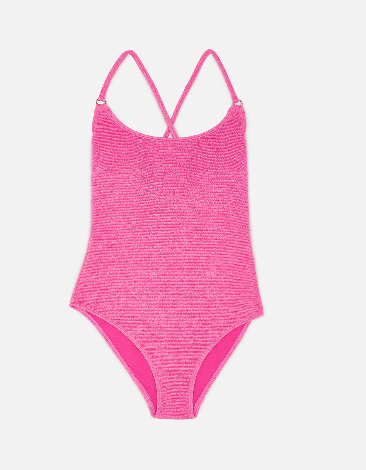 Crinkle Cross Strap Swimsuit Pink | Shop All | Accessorize UK Crinkle Cross Strap Swimsuit Pink | Shop All | Accessorize UK