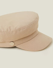 Canvas Baker Boy Hat, Camel (BEIGE), large