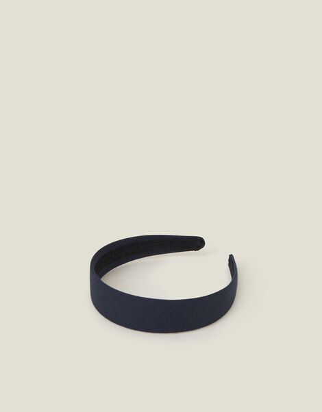 Wide Basic Headband, Blue (NAVY), large