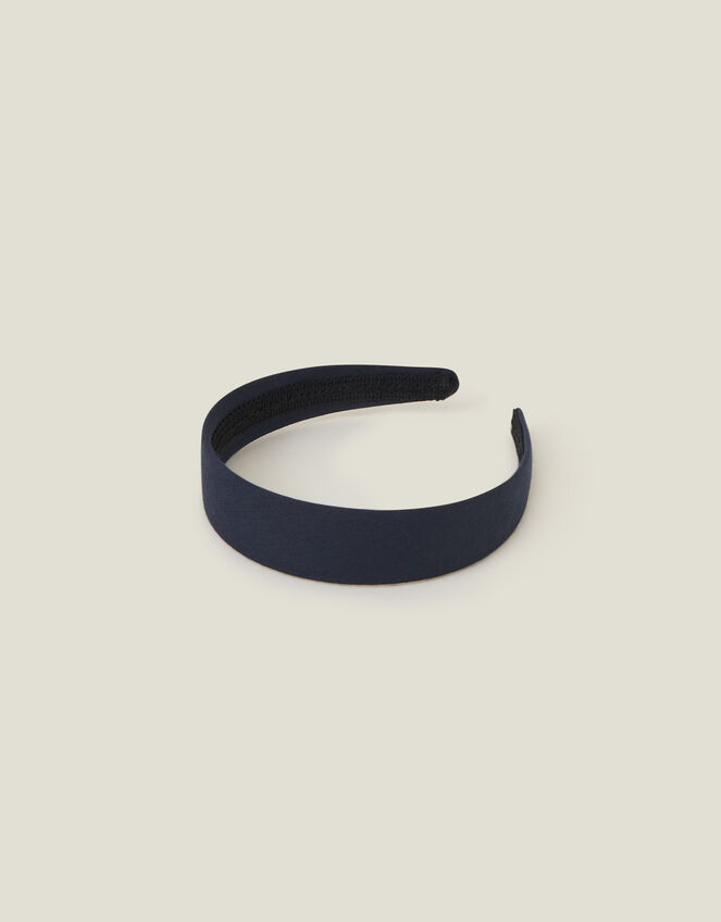 Wide Basic Headband, Blue (NAVY), large