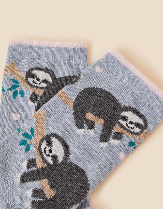 All Over Sloth Print Socks, , large