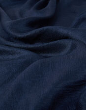 Lightweight Shimmer Scarf, Blue (NAVY), large