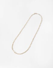 Gold-Plated Long Wrap-Around Necklace, , large