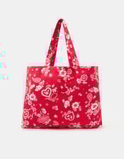 Paisley Print Shopper Bag, , large