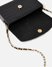 Alicia Padlock Cross-Body Bag, Black (BLACK), large