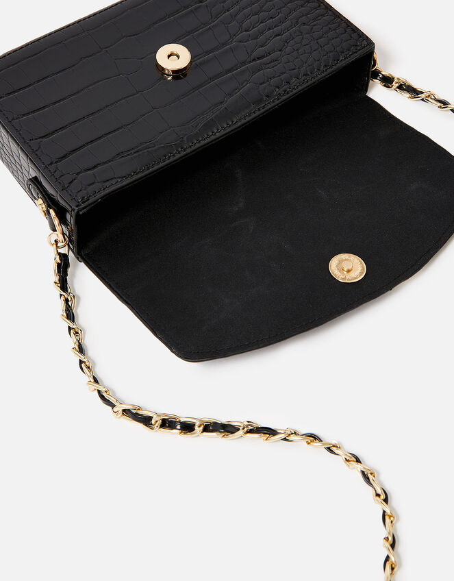 Alicia Padlock Cross-Body Bag, Black (BLACK), large