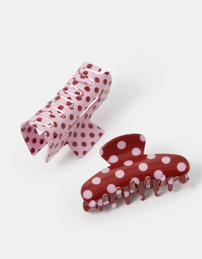2-Pack Polka Dot Claw Clips, , large