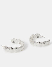 Scallop Hoop Earrings, , large