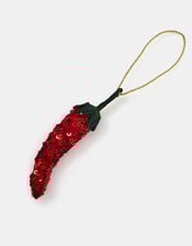 Embellished Chilli Pepper Christmas Tree Decoration, , large