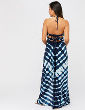 Tie-Dye Maxi Dress, Blue (BLUE), large